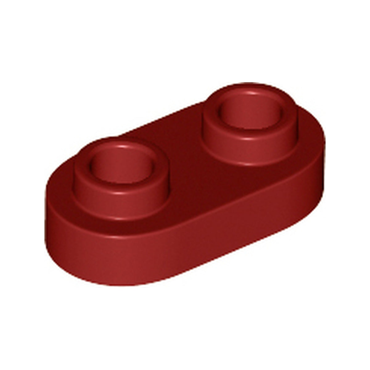 LEGO® Plate, Round 1 x 2 with Open Studs 35480 dunkelrot