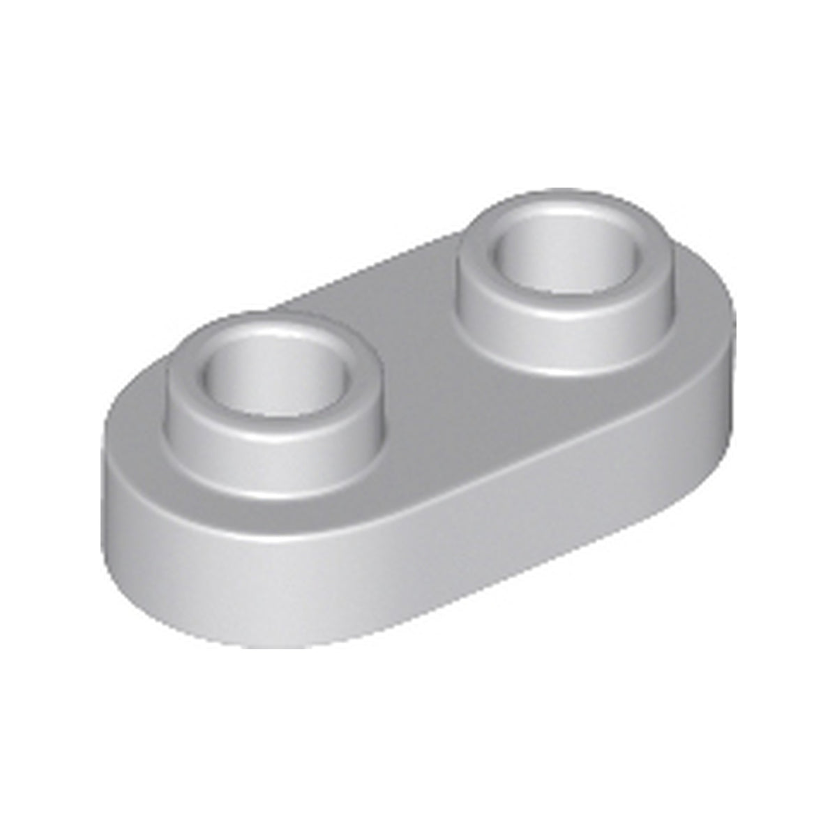 LEGO® Plate, Round 1 x 2 with Open Studs 35480 hellgrau