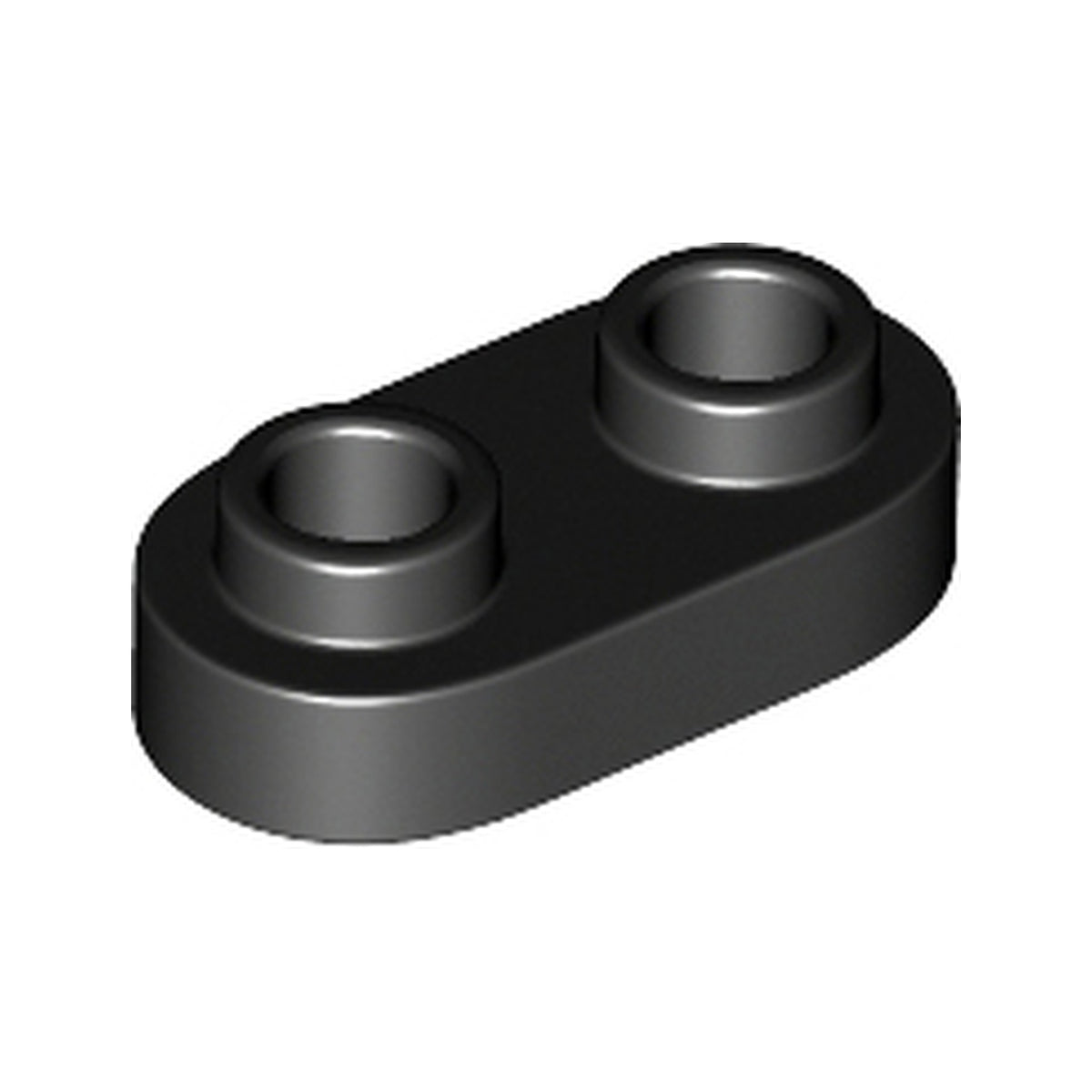 LEGO® Plate, Round 1 x 2 with Open Studs 35480 schwarz