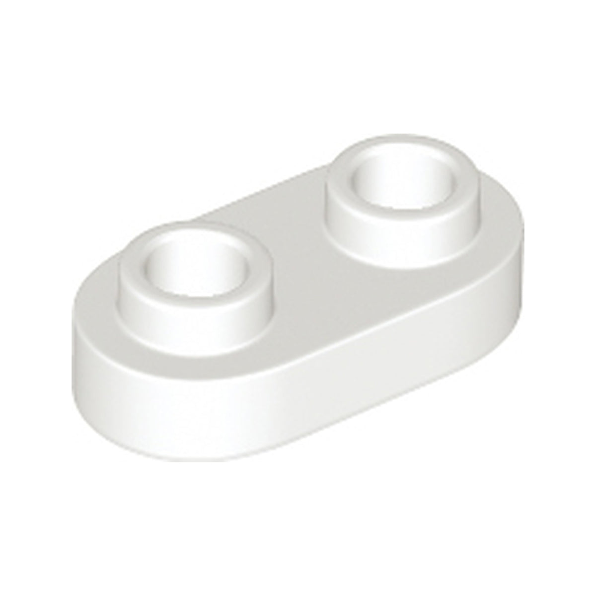LEGO® Plate, Round 1 x 2 with Open Studs 35480 weiss