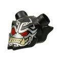 LEGO® Minifigure, Visor Mask Ninjago Oni with Silver Face, Red Eyes, and Tan Sharp Teeth Pattern 35636pb06 schwarz