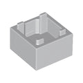 LEGO® Container, Box 2 x 2 x 1 - Top Opening with Flat Inner Bottom 35700 hellgrau