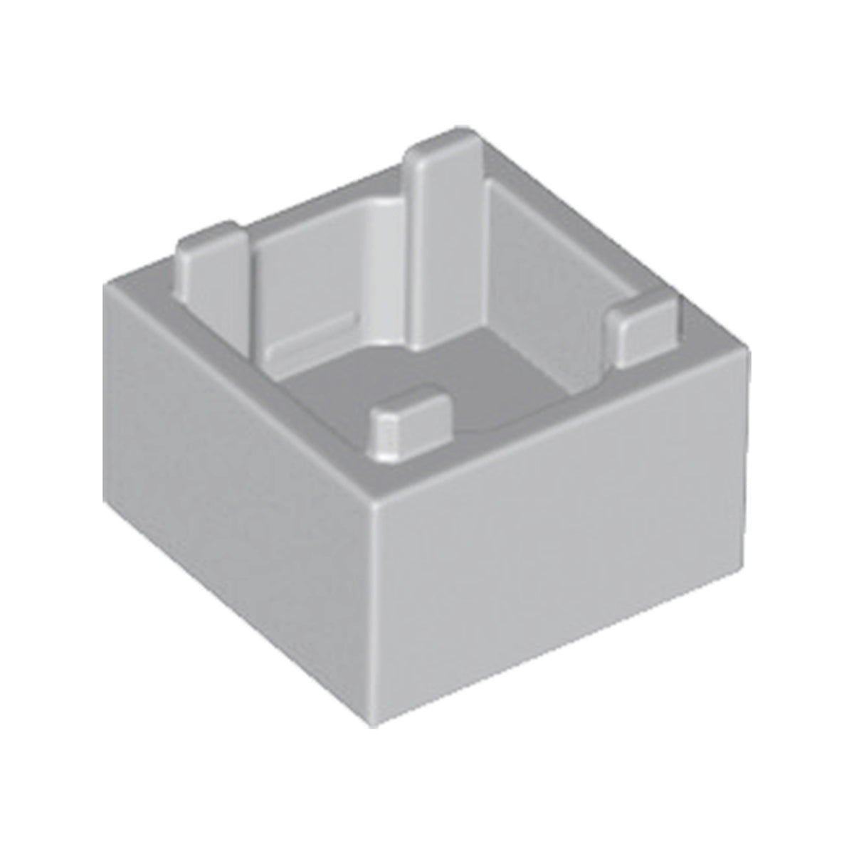 LEGO® Container, Box 2 x 2 x 1 - Top Opening with Flat Inner Bottom 35700 hellgrau