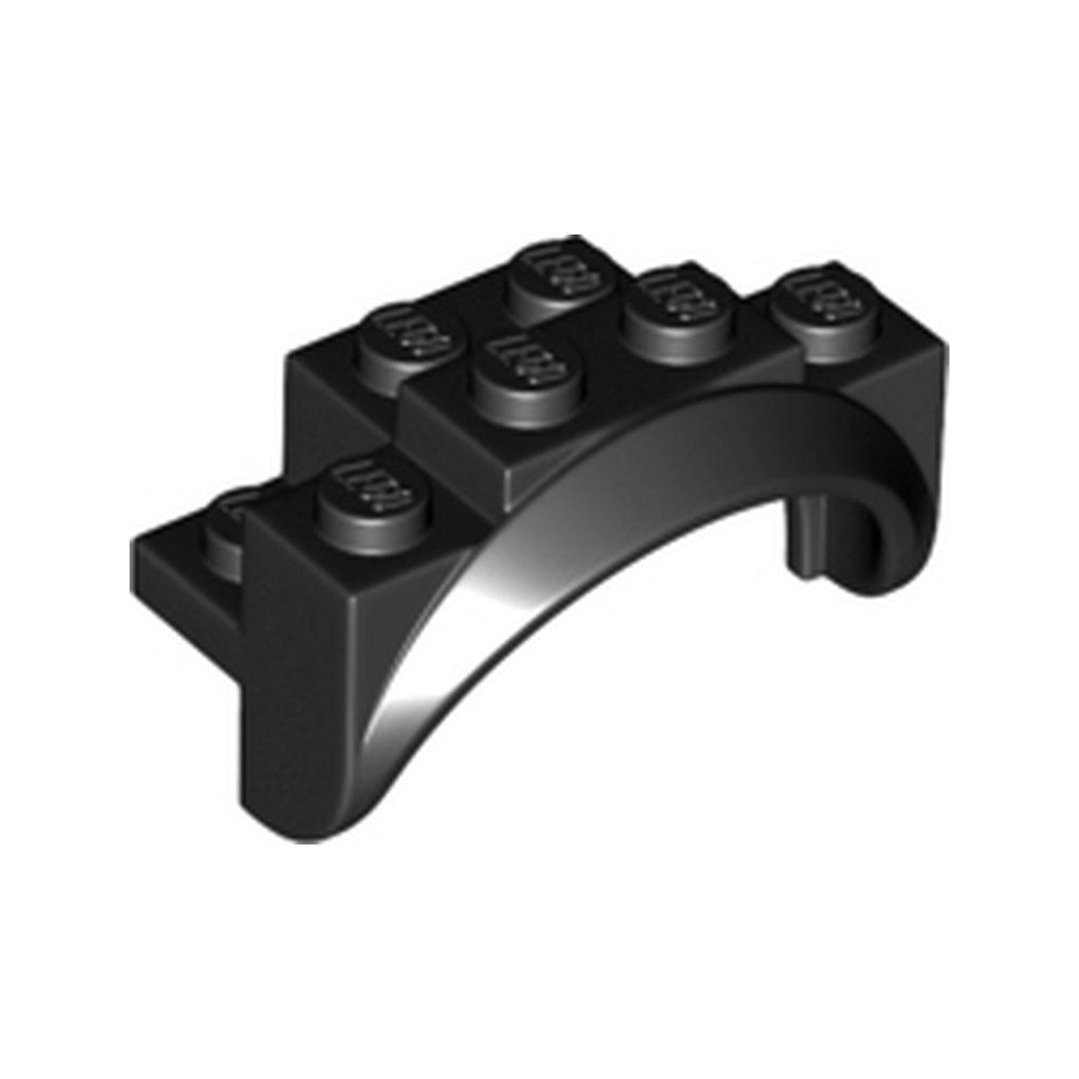 LEGO® Vehicle, Mudguard 4 x 2 1/2 x 2 with Arch Round, Solid Studs, and Rounded Legs 35789 schwarz