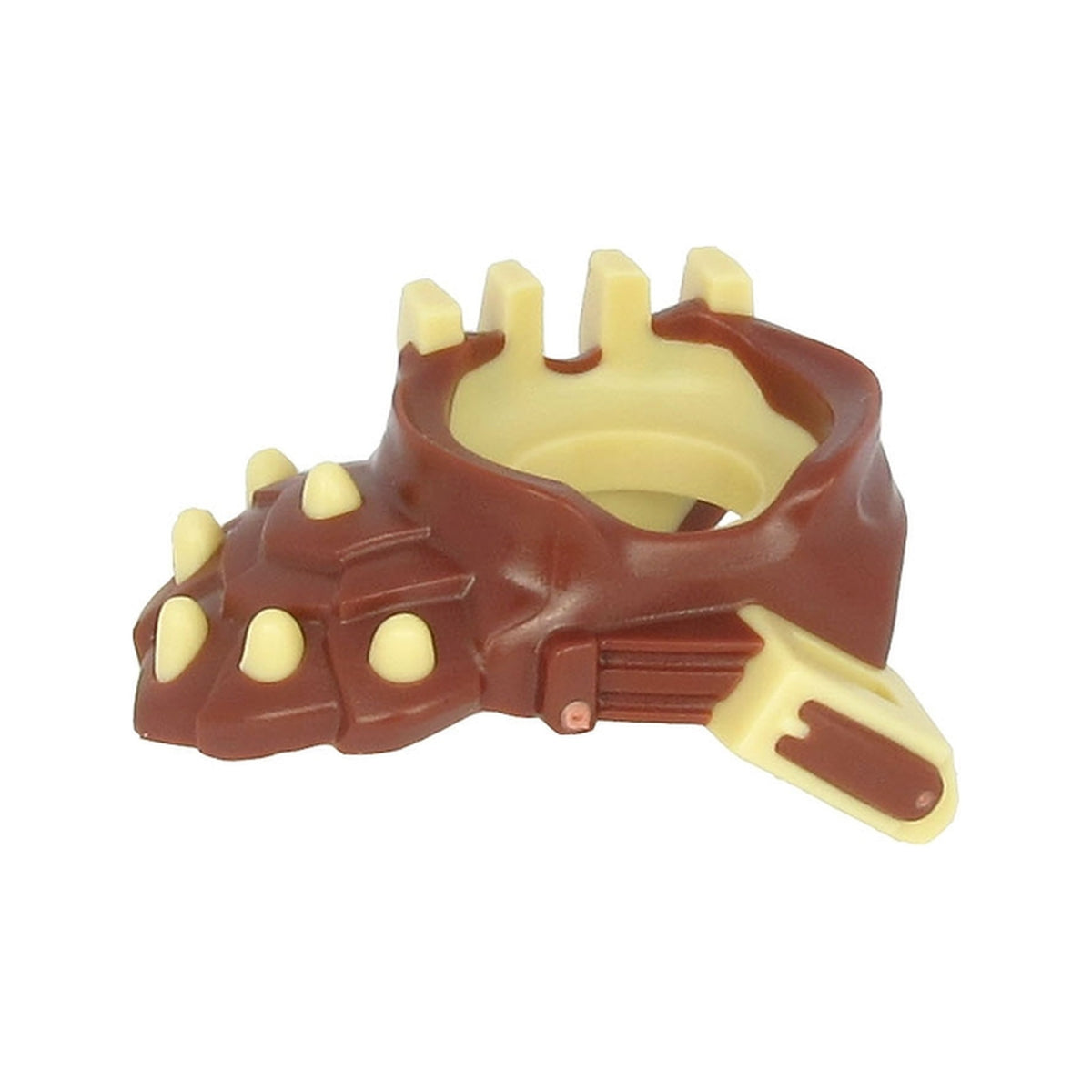 LEGO® Minifigure Armor Breastplate with Shoulder Pad Left Spiked with Molded Tan Face Bars, Scabbard, and Spikes Pattern 36015pb02 braun