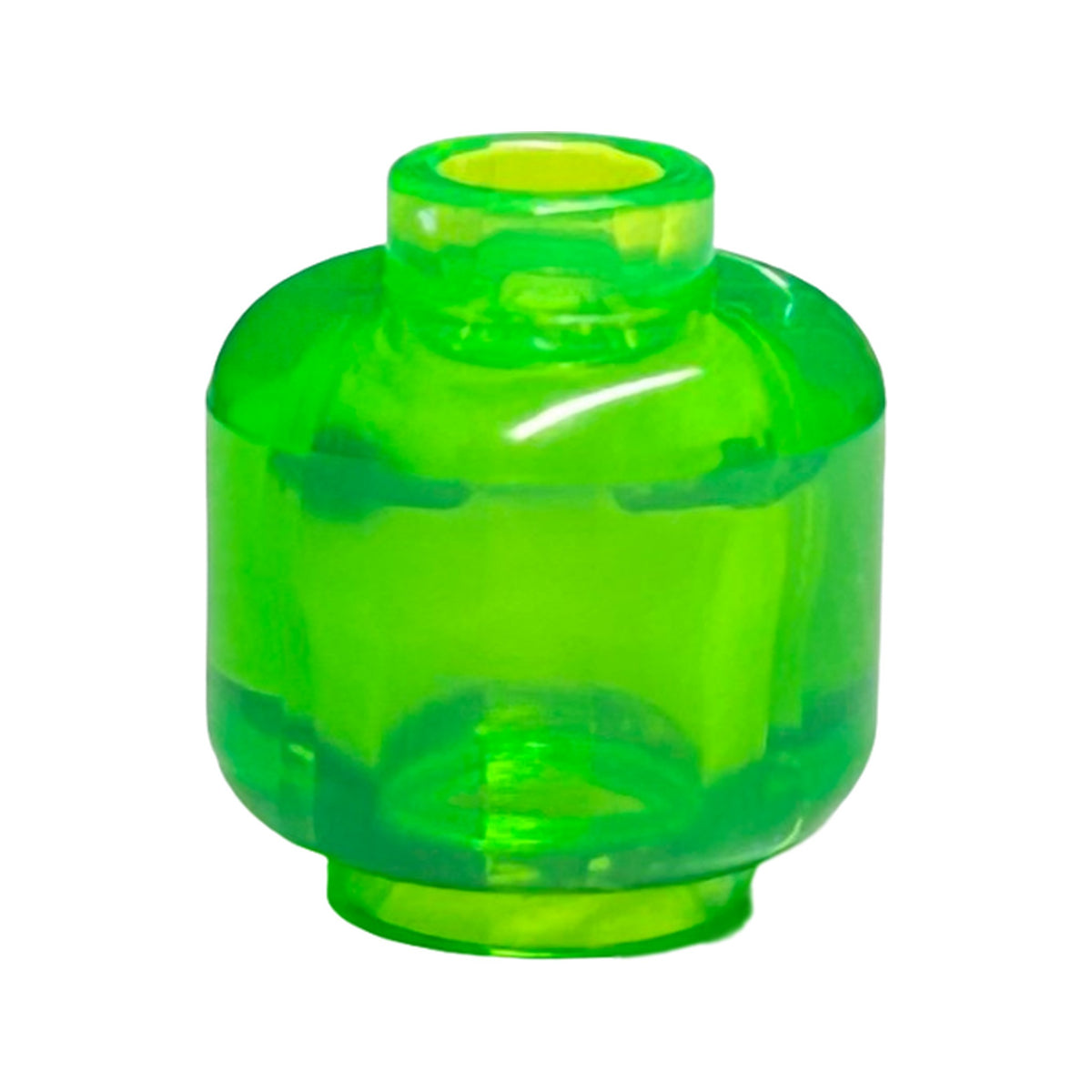 LEGO® Minifigure, Head (Plain) 3626 trans-bright green