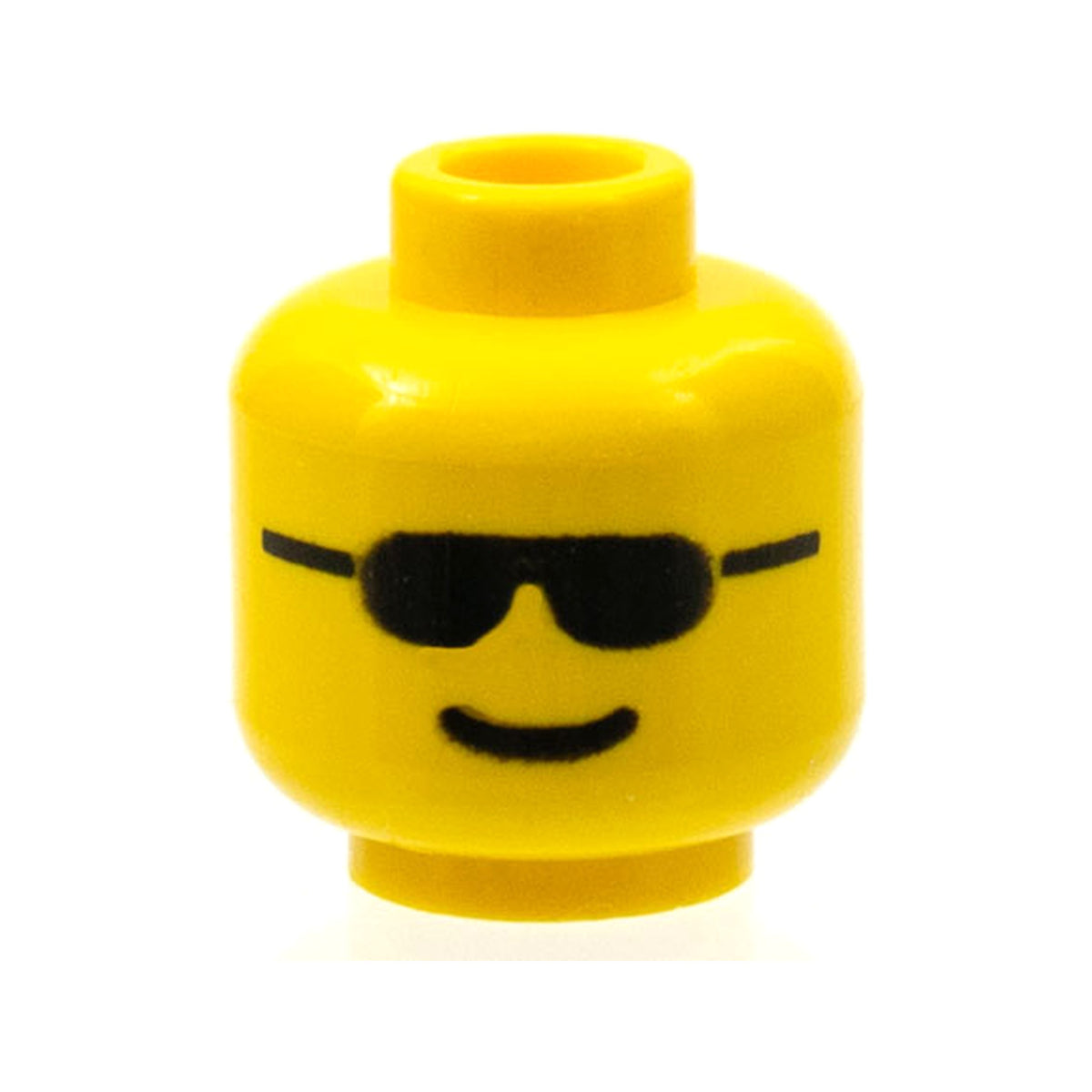 LEGO® Minifigure, Head Glasses with Black Sunglasses and Standard Grin Pattern 3626p04 gelb