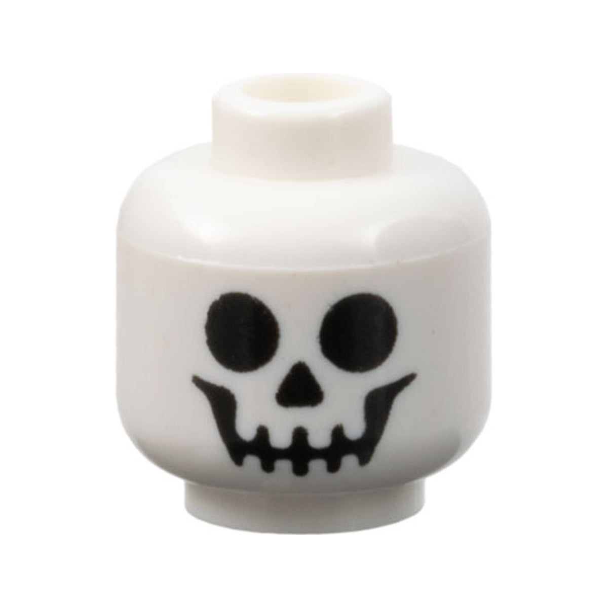 LEGO® Minifigure, Head with Black Standard Skull Pattern 3626pb0001 weiss