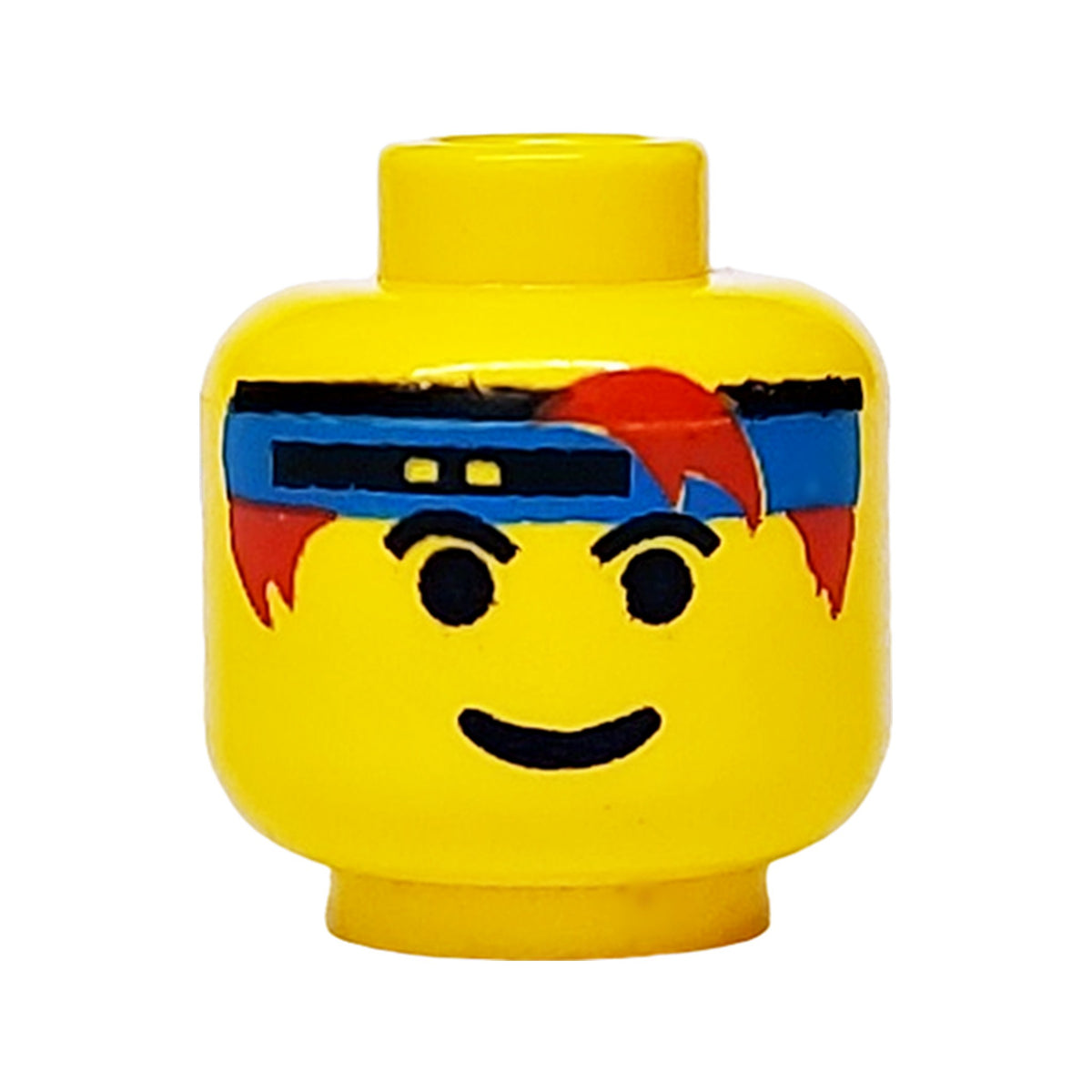 LEGO® Minifigure, Head Male Headband Blue with Eyebrows Pattern 3626pb0100 gelb