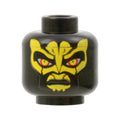 LEGO® Minifigure, Head Alien SW Zabrak with Large Yellow Eyes and Markings, Dark Brown Cheek Lines, Stern Pattern 3626pb0621 schwarz