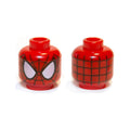 LEGO® Minifigure, Head Alien with Spider-Man Black Webbing, Large White Eyes with Black Borders Pattern 3626pb0786 rot