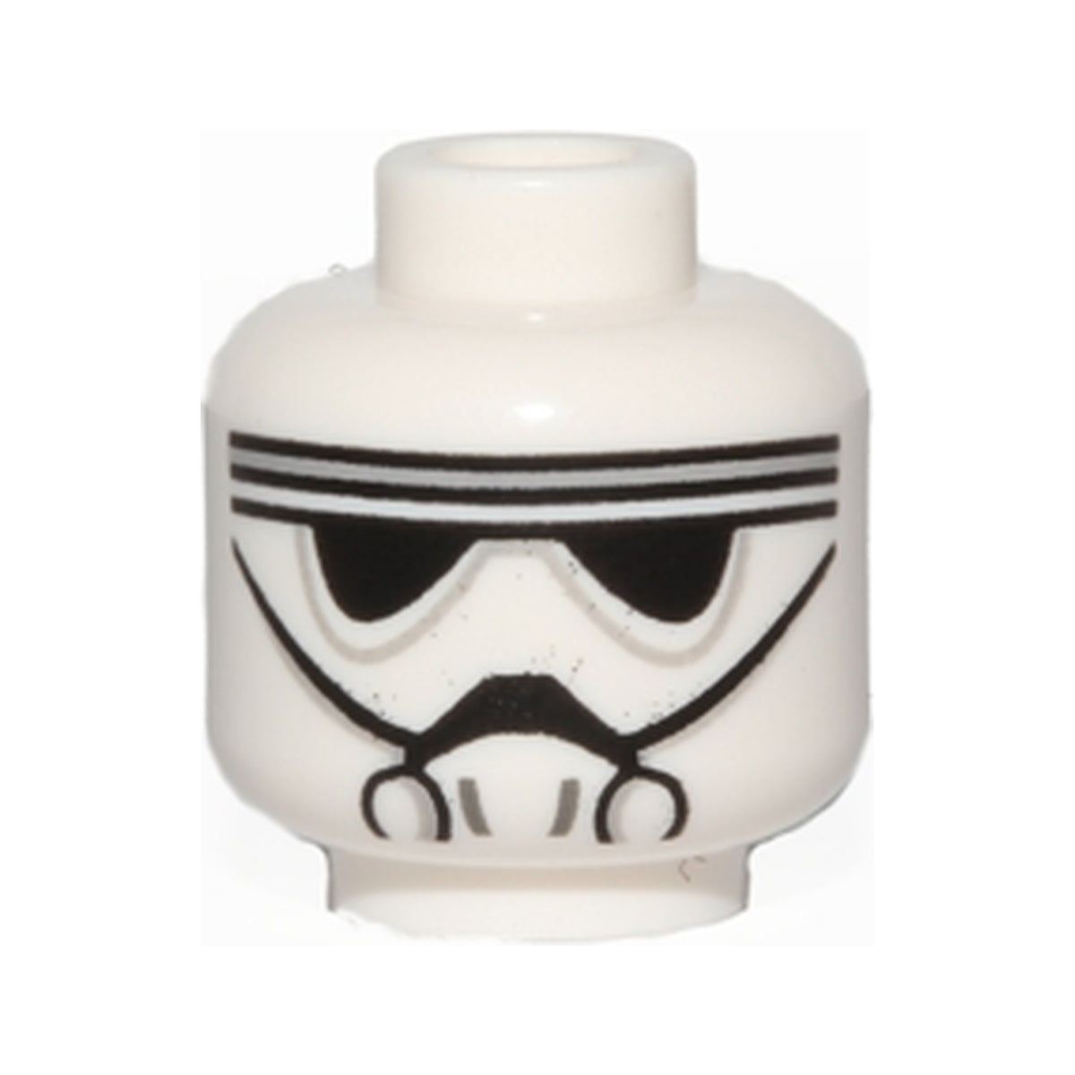LEGO® Minifigure, Head Alien with Black Goggles and Breathing Mask Pattern (SW Imperial Driver / Pilot) 3626pb1288 weiss