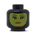 LEGO® Minifigure, Head Female Balaclava with Yellow Face, Black Eyelashes, Tapered Eyebrows, Neutral Expression Pattern 3626pb2021 schwarz
