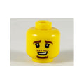 LEGO® Minifigure, Head Reddish Brown Eyebrows, Moustache Stubble and Goatee Pattern 3626pb2473 gelb