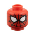 LEGO® Minifigure, Head Alien with Spider-Man Black Webbing Simple, Large White Eyes with Black Borders Pattern 3626pb3958 rot