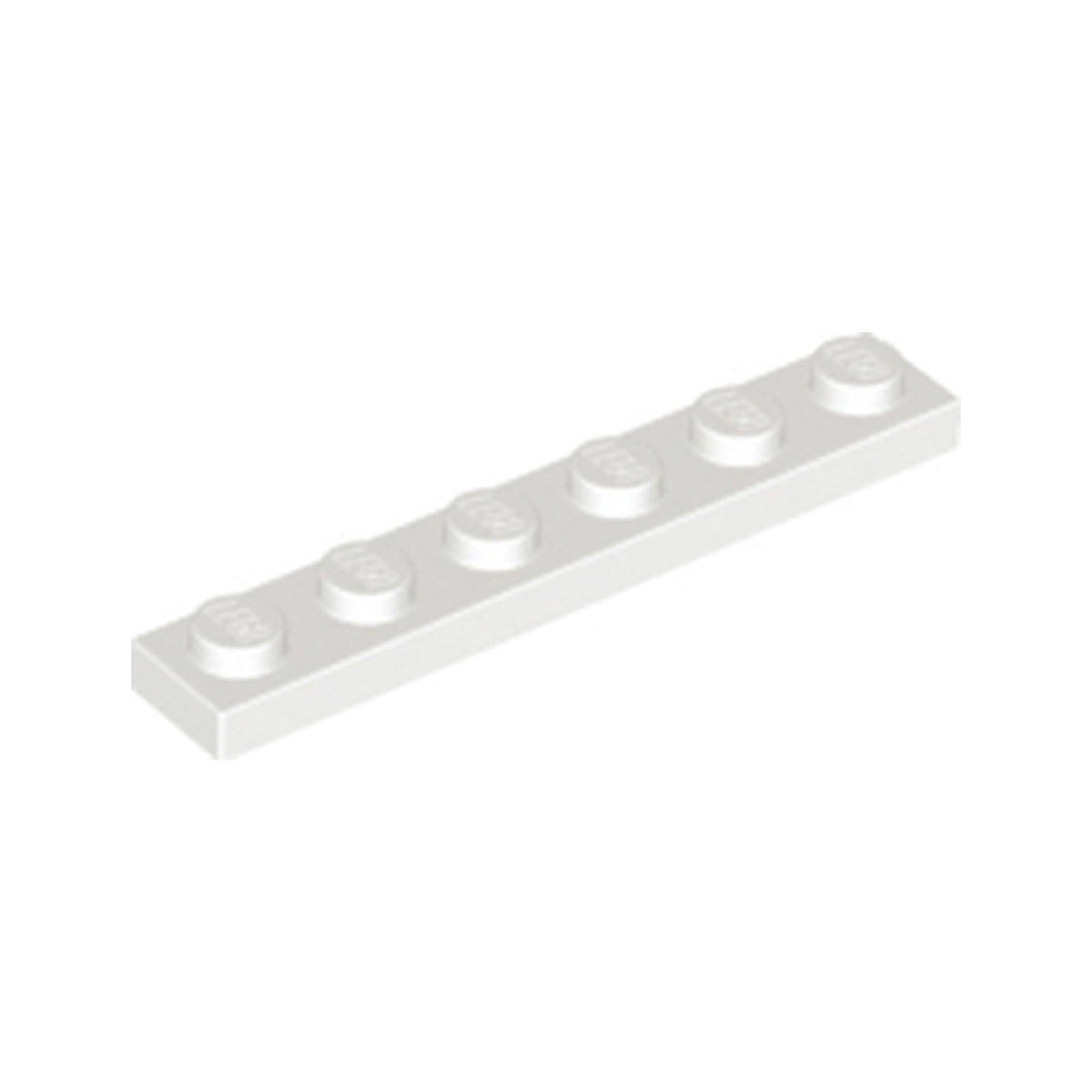 LEGO® Plate 1 x 6 3666 weiss