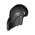 LEGO® Minifigure, Hair Long, Parted in Center 36806 schwarz
