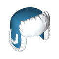 LEGO® Minifigure, Headgear Ushanka Hat with Molded White Fur Lining Pattern 36933pb02 dunkelazur