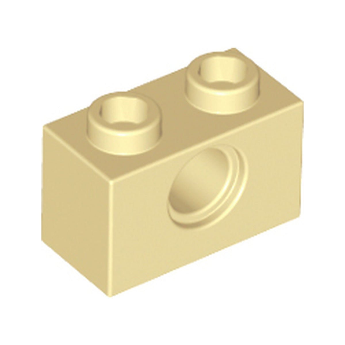 LEGO® Technic, Brick 1 x 2 with Hole 3700 beige