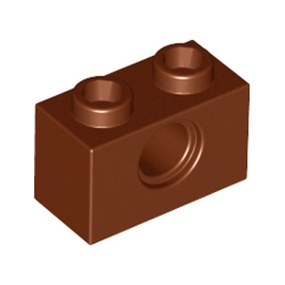 LEGO® Technic, Brick 1 x 2 with Hole 3700 braun