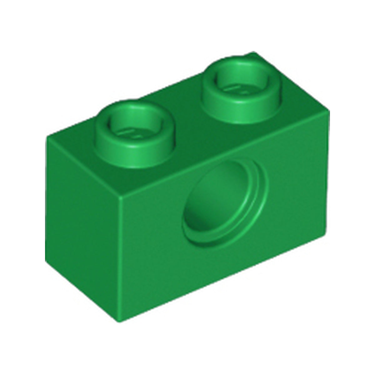LEGO® Technic, Brick 1 x 2 with Hole 3700 grün