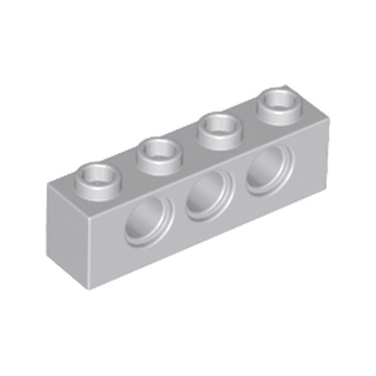 LEGO® Technic, Brick 1 x 4 with Holes 3701 hellgrau