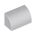 LEGO® Slope, Curved 1 x 2 with Bottom Stud Holder 37352 hellgrau