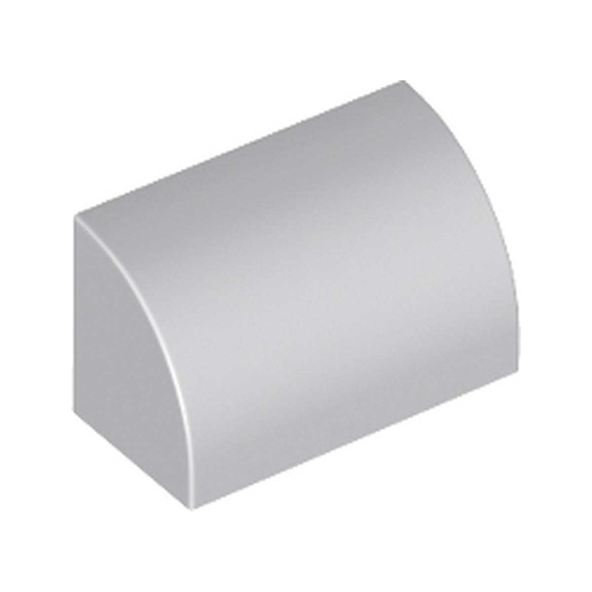 LEGO® Slope, Curved 1 x 2 with Bottom Stud Holder 37352 hellgrau