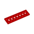 LEGO® Technic, Plate 2 x 8 with 7 Holes 3738 rot
