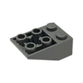 LEGO® Slope, Inverted 33 3 x 2 with Flat Bottom Pin and Connections between Studs 3747b dunkelgrau