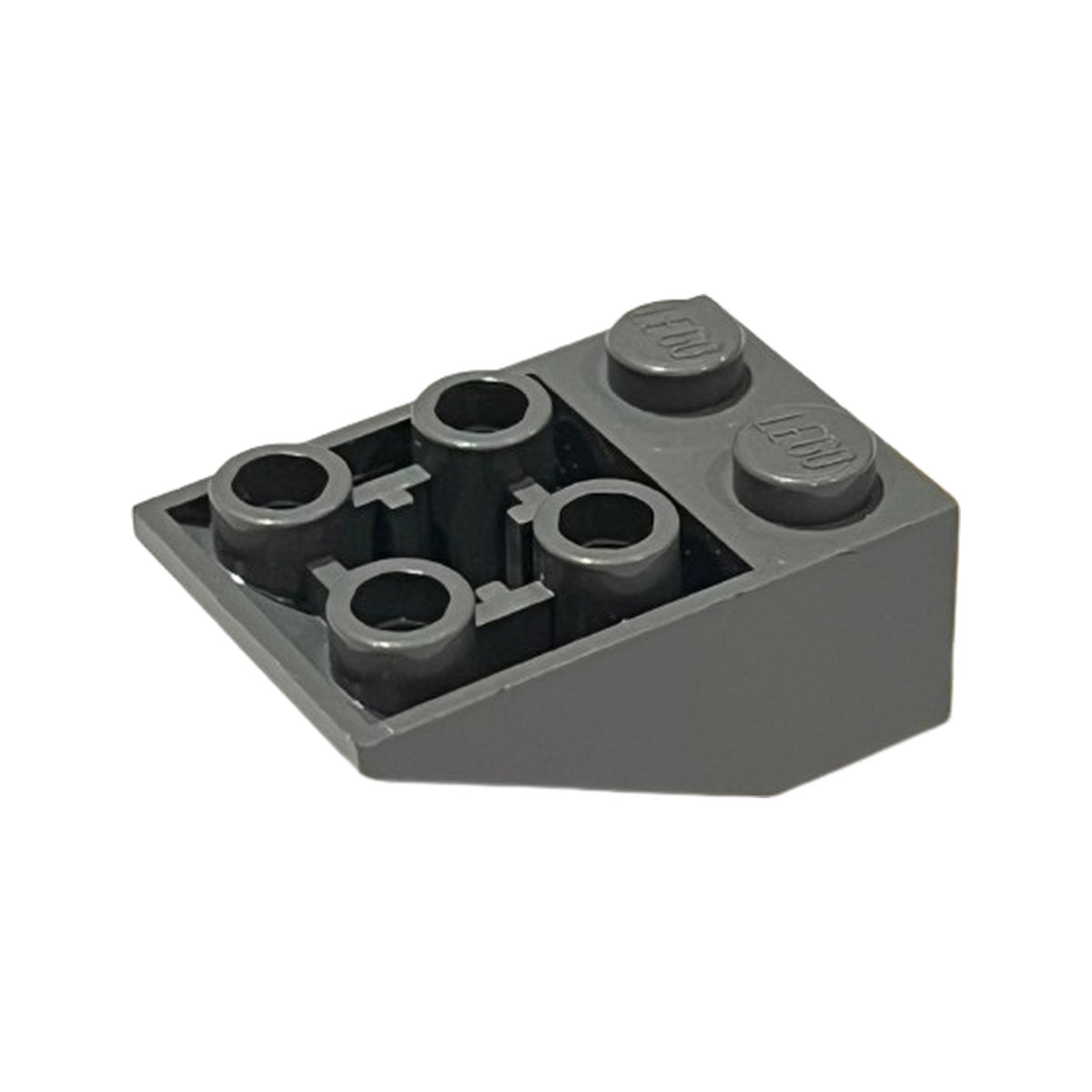 LEGO® Slope, Inverted 33 3 x 2 with Flat Bottom Pin and Connections between Studs 3747b dunkelgrau