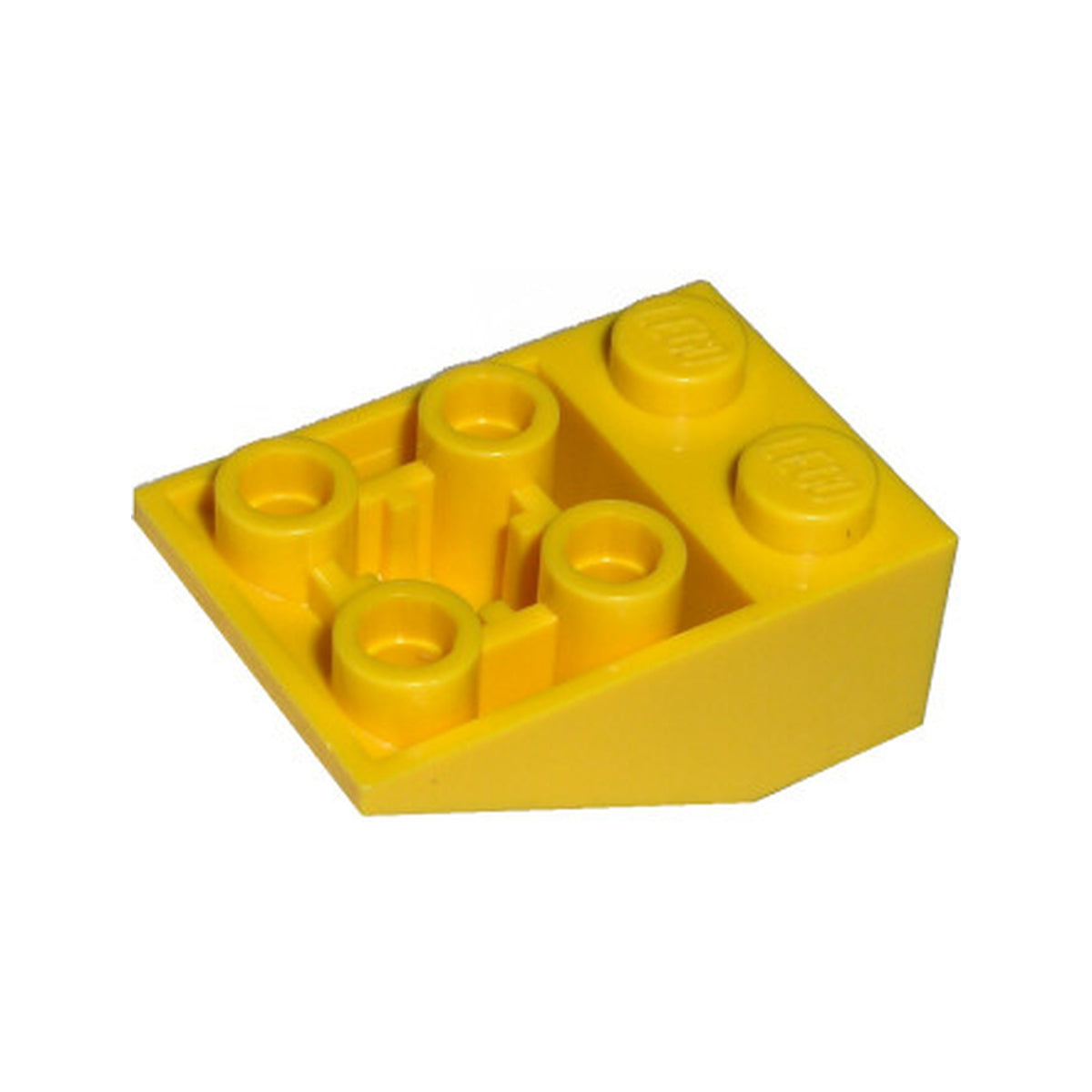 LEGO® Slope, Inverted 33 3 x 2 with Flat Bottom Pin and Connections between Studs 3747b gelb