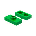 LEGO® Plate, Modified 1 x 2 with 1 Stud without Groove (Jumper) 3794a grün