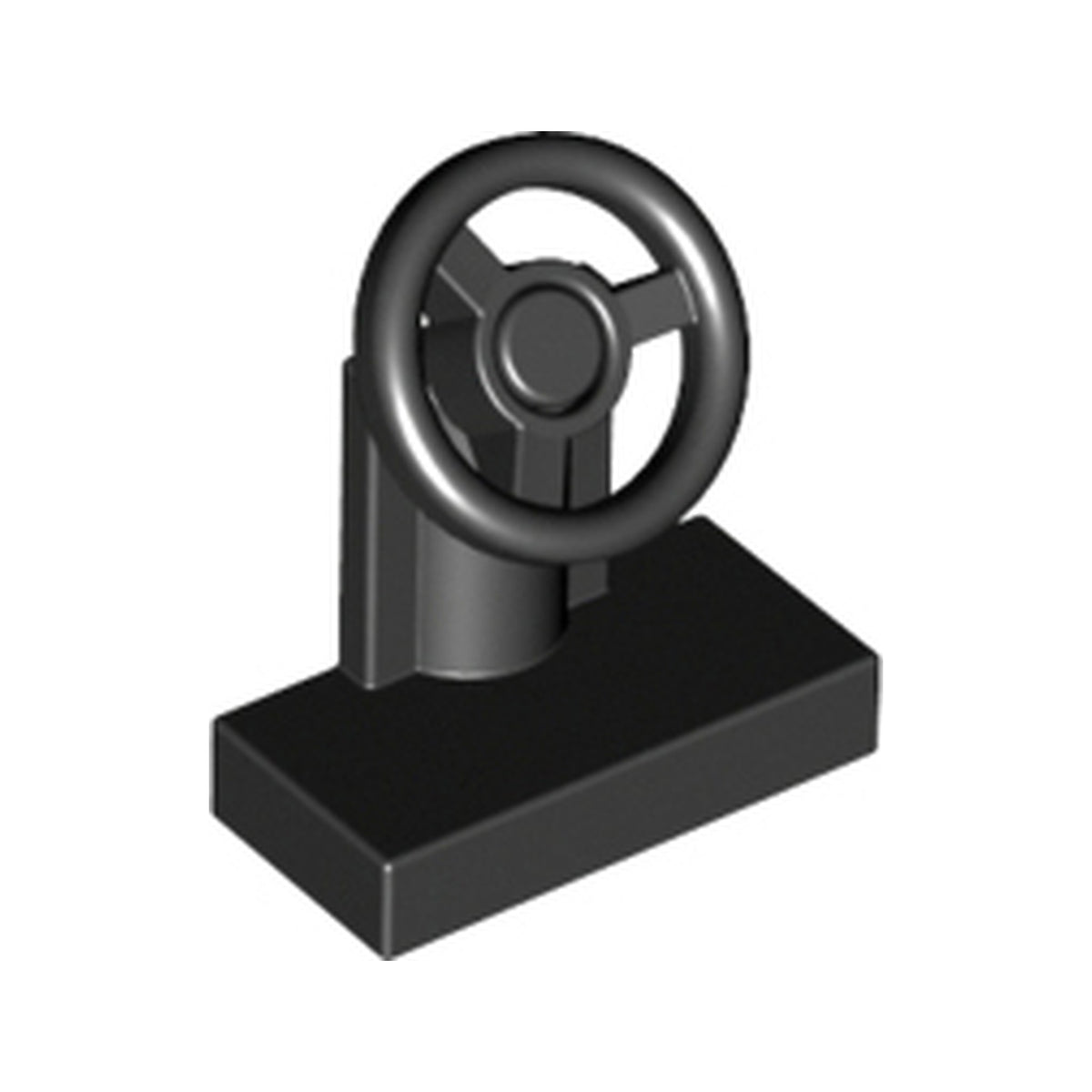 LEGO® Vehicle, Steering Stand 1 x 2 with Black Steering Wheel 3829c01 schwarz
