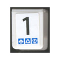 LEGO® Minifigure Vest with Number 1 and Gravity Games Pattern on Both Sides (Stickers) - Set 3538 3840pb12 weiss