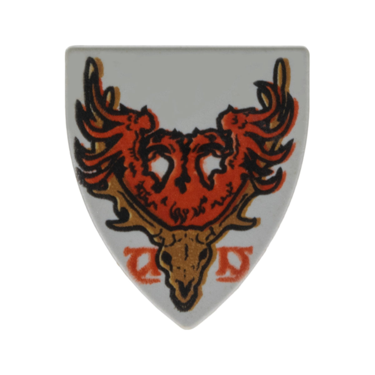 LEGO® Minifigure, Shield Triangular Short with Durmstrang Stag Coat of Arms Pattern 3846pb019 hellgrau