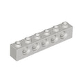 LEGO® Technic, Brick 1 x 6 with Holes 3894 hellgrau (alt)