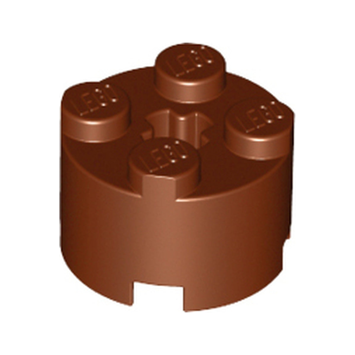 LEGO® Brick, Round 2 x 2 with Axle Hole 3941 braun