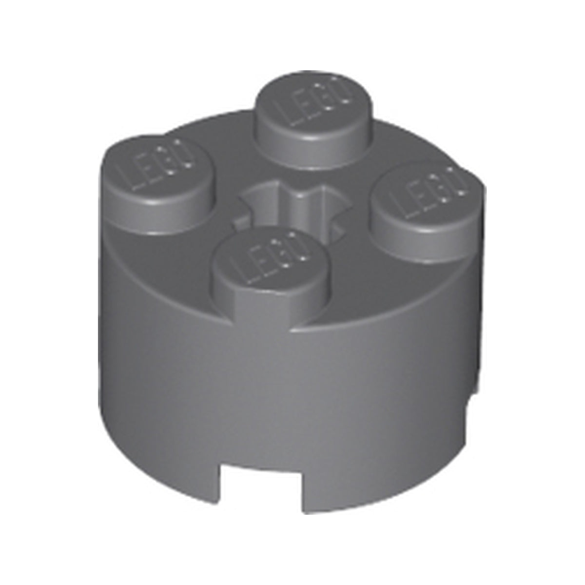 LEGO® Brick, Round 2 x 2 with Axle Hole 3941 dunkelgrau