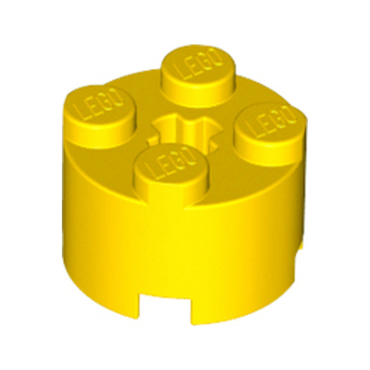 LEGO® Brick, Round 2 x 2 with Axle Hole 3941 gelb
