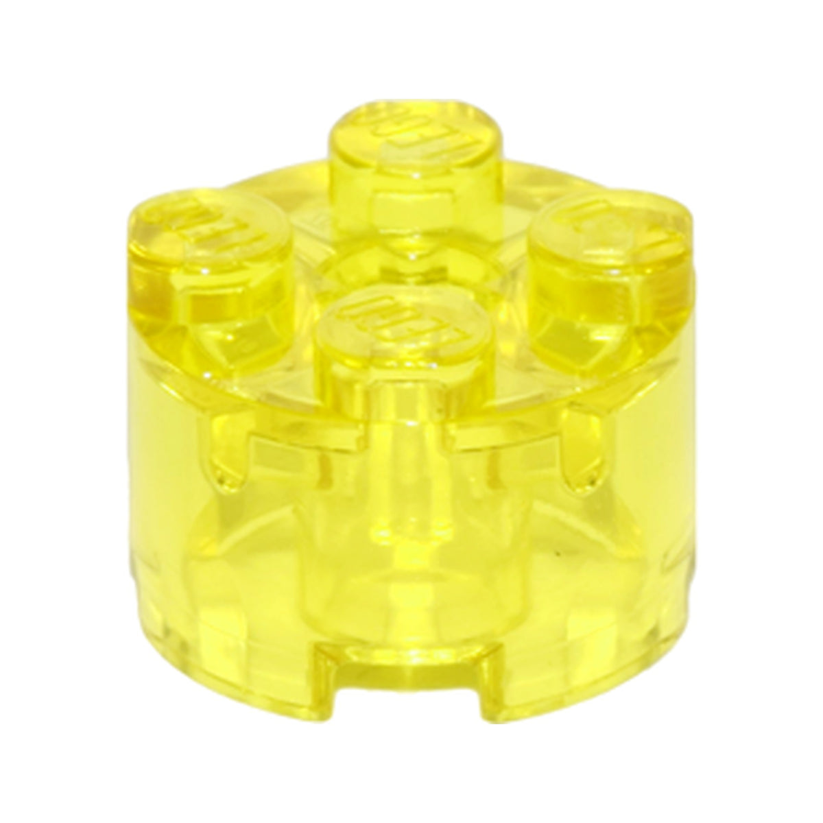 LEGO® Brick, Round 2 x 2 with Axle Hole 3941 transparent gelb