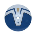LEGO® Dish 8 x 8 Inverted (Radar) - Solid Studs with Dark Blue Panel and Line, Black Outline and Dark Tan Triangle Pattern 3961pb18 hellgrau