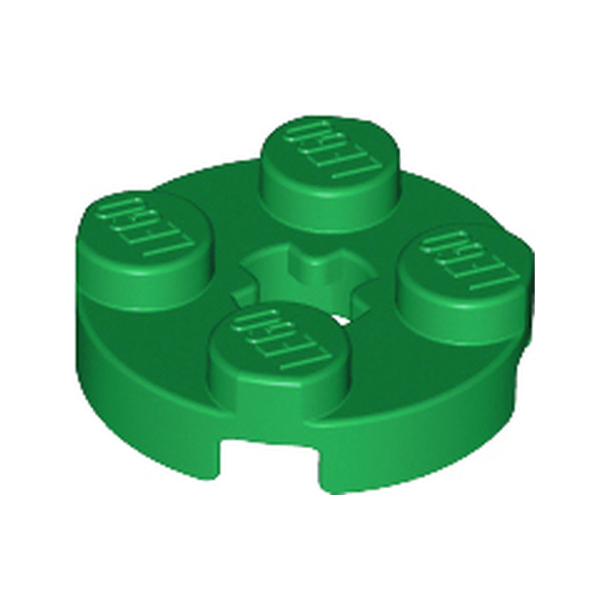 LEGO® Plate, Round 2 x 2 with Axle Hole 4032 grün