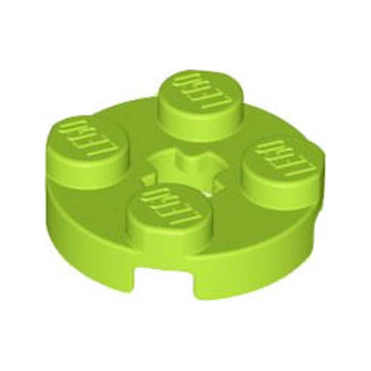 LEGO® Plate, Round 2 x 2 with Axle Hole 4032 limette