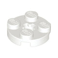 LEGO® Plate, Round 2 x 2 with Axle Hole 4032 weiss