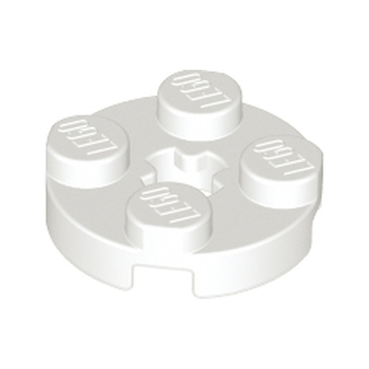 LEGO® Plate, Round 2 x 2 with Axle Hole 4032 weiss