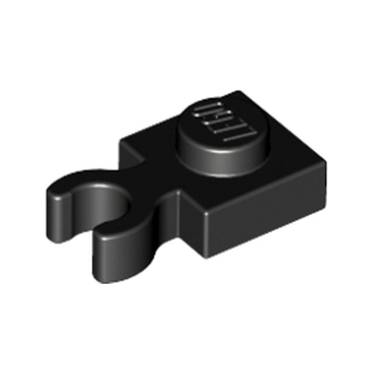 LEGO® Plate, Modified 1 x 1 with Open O Clip Thick (Vertical Grip) 4085d schwarz