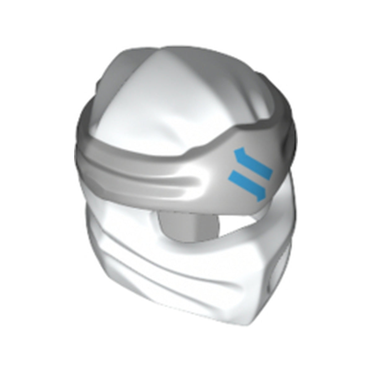 LEGO® Minifigure, Headgear Ninjago Wrap Type 4 with Molded Light Bluish Gray Headband and Printed Dark Azure Ninjago Logogram Letter Z Pattern 40925pb09 weiss
