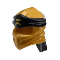LEGO® Minifigure, Headgear Ninjago Wrap Type 4 with Molded Black Headband and Printed Gold Ninjago Logogram Letter R Pattern 40925pb24 perlgold
