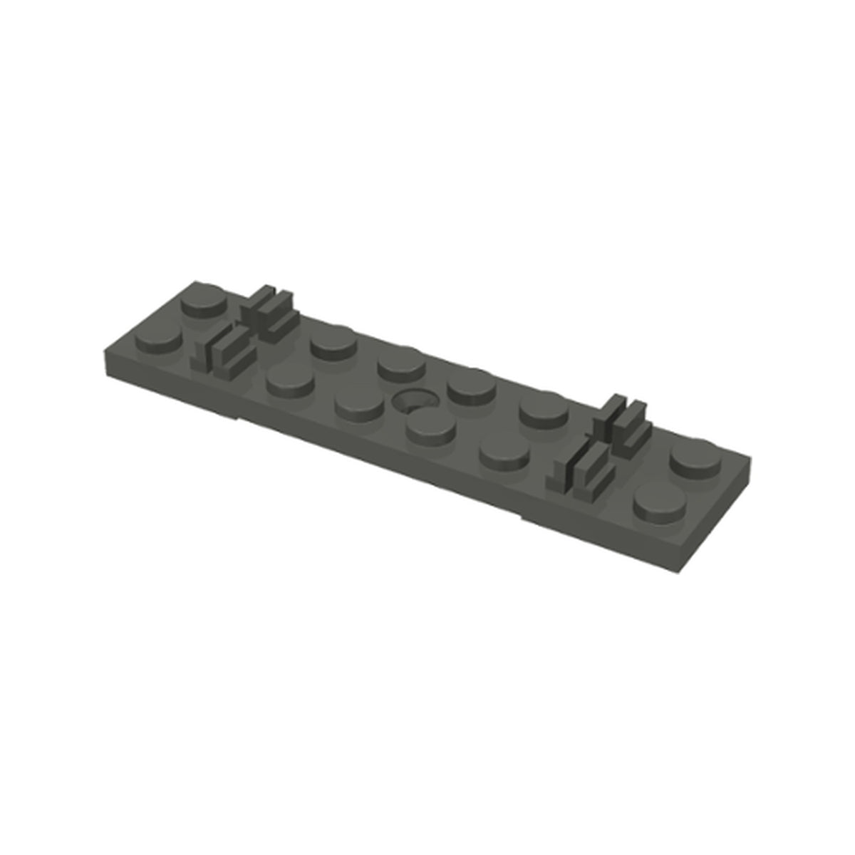LEGO® Train, Track Sleeper Plate 2 x 8 without Cable Grooves 4166a dunkelgrau (alt)